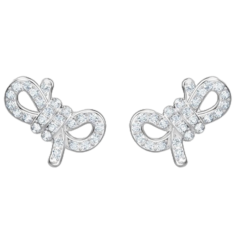 [高贵之选]SWAROVSKI施华洛世奇LIFELONG BOW蝴蝶结人造水晶女士耳环耳饰 送恋人