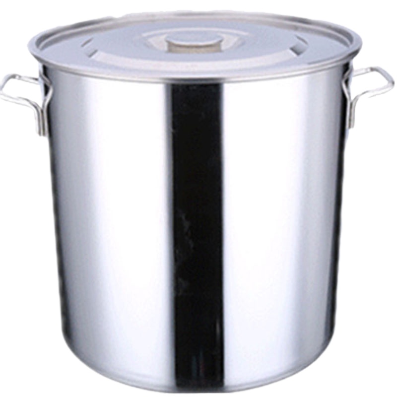 XHS不锈钢桶带盖大容量电磁炉卤桶锅家用汤锅水桶圆桶尺 400X400mm
