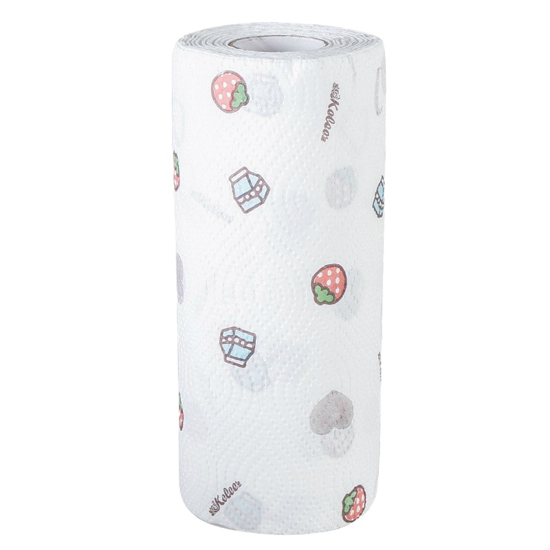 可水洗擦手巾懒人抹布干湿两用厨房吸油纸无纺布家用一次性洗碗布 小鹿[无纺布懒..布3卷150片☆反复使用推荐]送抹布架