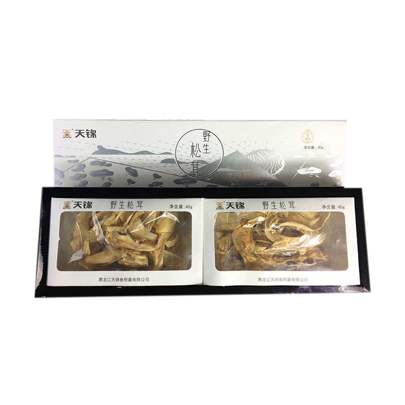 天锦 野生松茸80g/盒 松茸 干货菌菇 东北特产 礼盒装