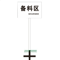 备料区焊接喷塑区域标识牌