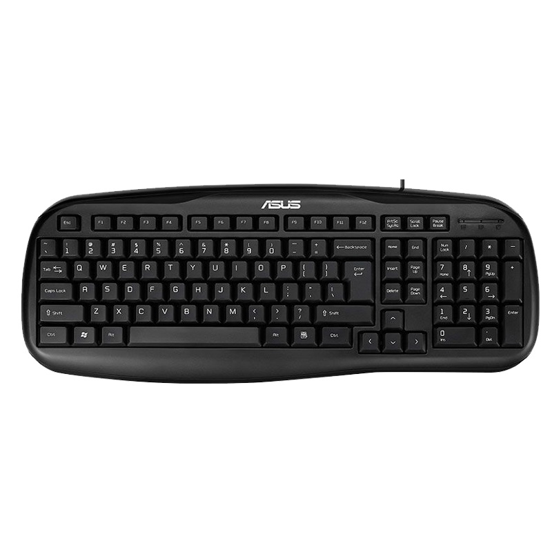 华硕(ASUS)KM-95 PRO 全高键程防水 键鼠套装有线光电套装 (USB接口 黑色)