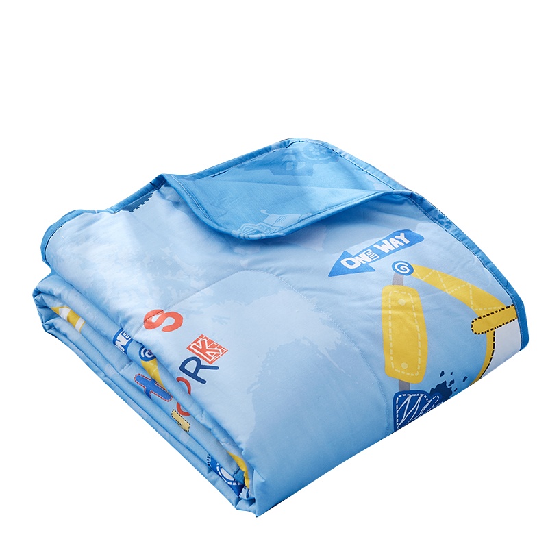 博洋家纺 宝贝儿童空调被薄款夏季抑菌卡通可水洗夏凉被全棉纯棉夏被薄被子小小工程师