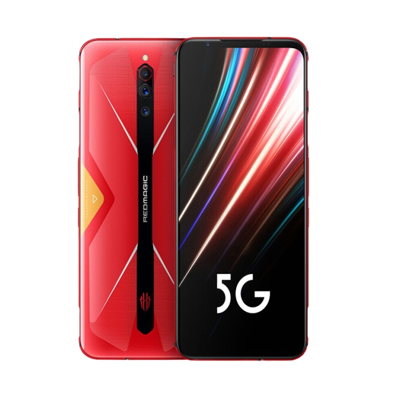 努比亚(nubia) 红魔5G 电竞游戏手机 全网通5G 12GB+128GB 火星红 移动联通电信5G手机骁龙865 144Hz屏幕刷新率 内置风扇散热 红魔4代5g透明版
