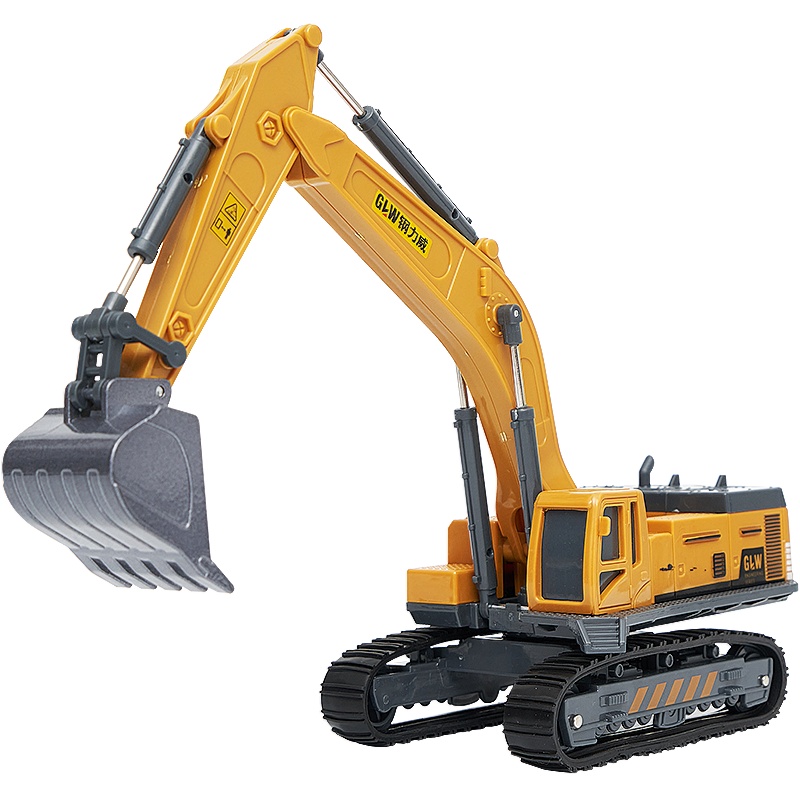 乐缔儿童玩具车男孩合金车塔吊吊车吊机工程车挖掘机挖土机益智玩具