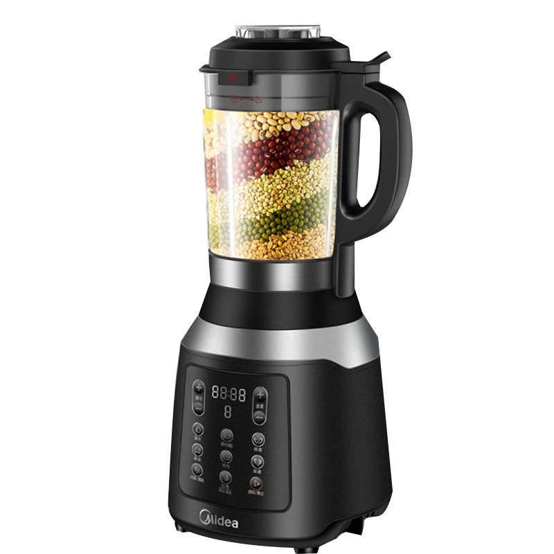 美的破壁机 MJ-BL1036A 6叶锯齿刀 辅食调理全自动预约料理豆浆搅拌果汁机1.75L 不锈钢