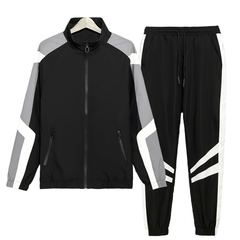 Manloric外套女2022春季潮流宽松连帽时尚拼色运动夹克ins休闲学生上衣潮85222