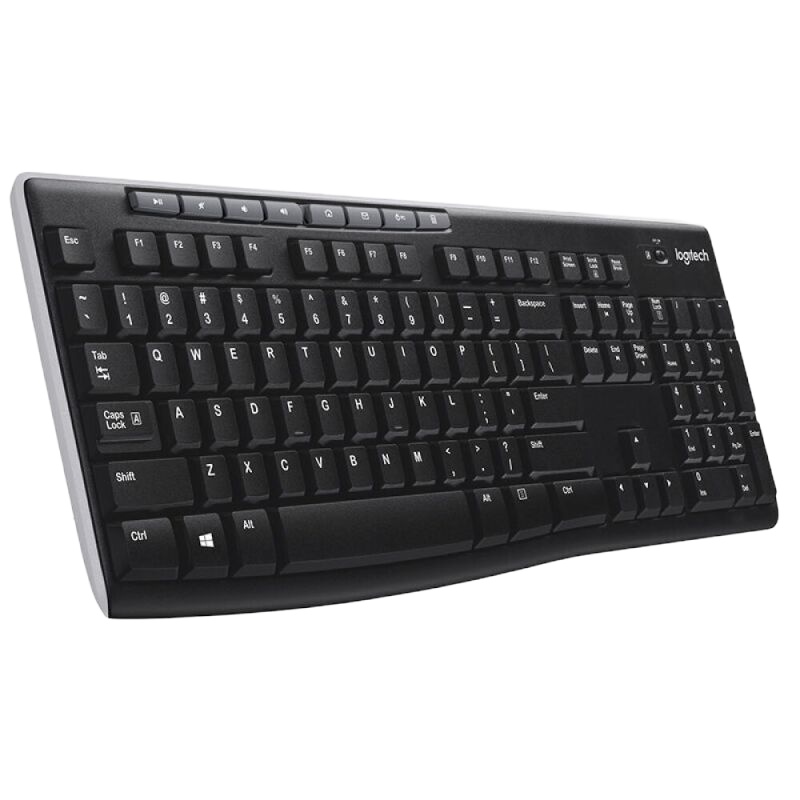 罗技(Logitech)K270无线键盘全尺寸便捷舒适键盘黑色