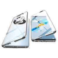 ZNNCO 适用华为mate40pro手机壳 mate40保护套5G双面玻璃金属磁吸边框防摔硬壳男女款丨360°全包防护