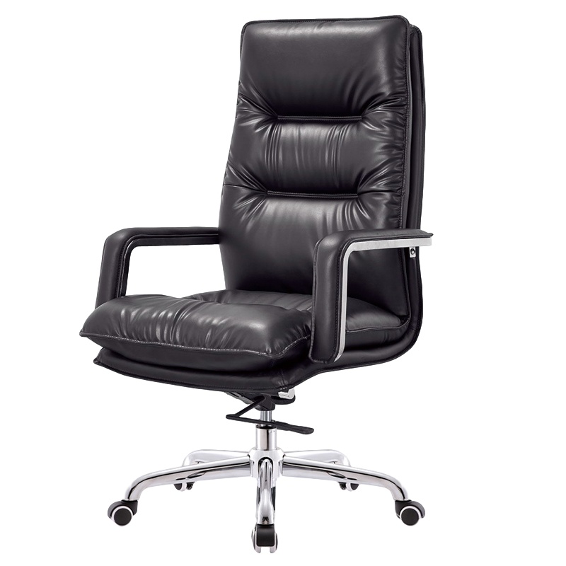 鑫金虎 老板椅皮椅大班椅时尚电脑椅家用舒适商务办公椅转椅弓形椅座椅子