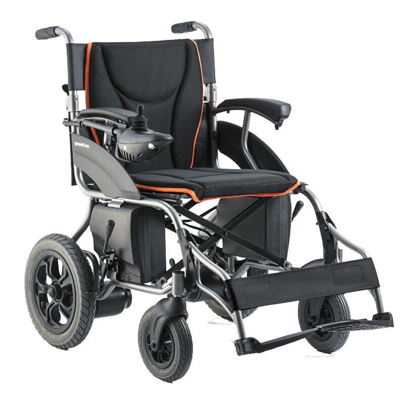 鱼跃(yuwell)电动轮椅车 老年人残疾人家用医用可折叠轻便老人智能全自动代步车D210B