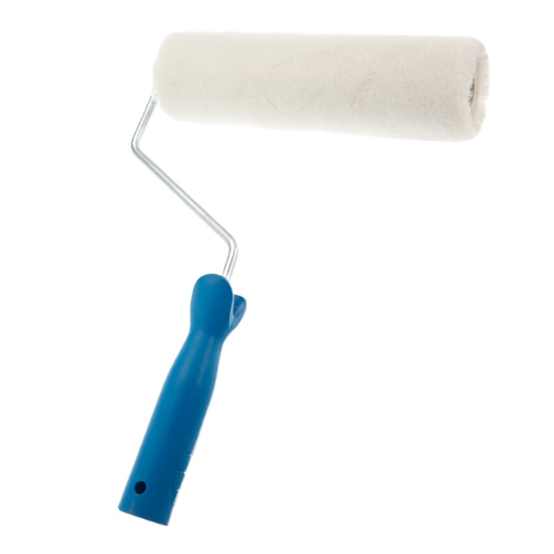 玉达 本白仿羊毛滚刷 滚筒刷 涂料刷 225mm 10把（带把）