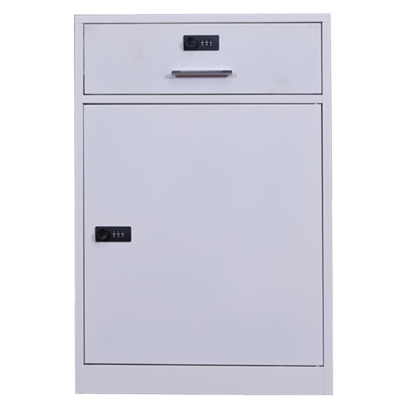 永格矮柜储物柜文件资料档案收纳密码柜抽屉式铁皮办公桌下带锁小柜子