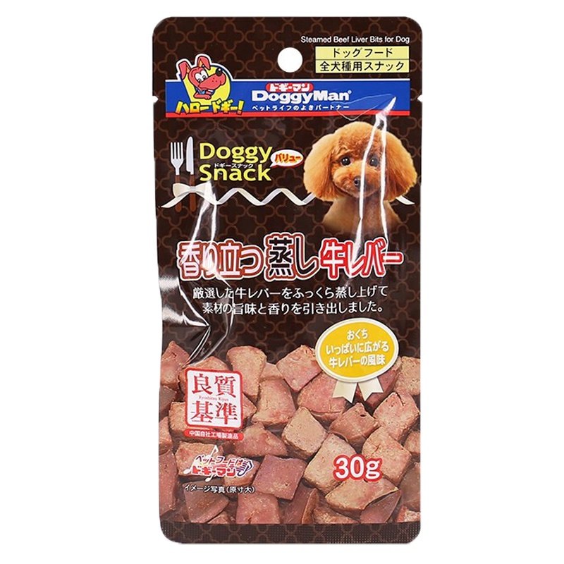 日本Doggyman多格漫宠物狗狗泰迪训零食醇香纯肉粒