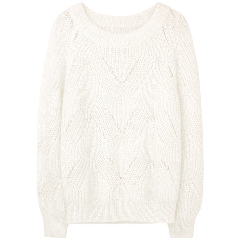 2019爱居兔秋季女装圆领设计长袖针织衫