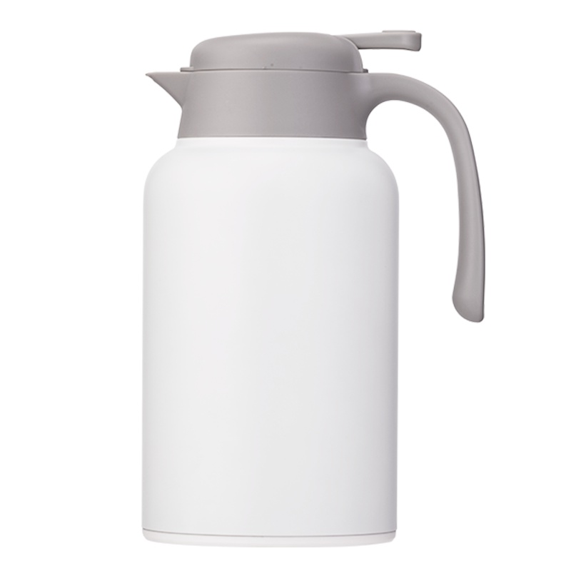 苏宁极物 316不锈钢真空保温壶2L 白色家用保温水壶杯大容量暖壶瓶热水瓶