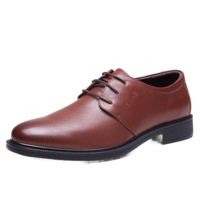 【清仓】奥康男鞋商务休闲皮鞋低帮系带男士单鞋男鞋子