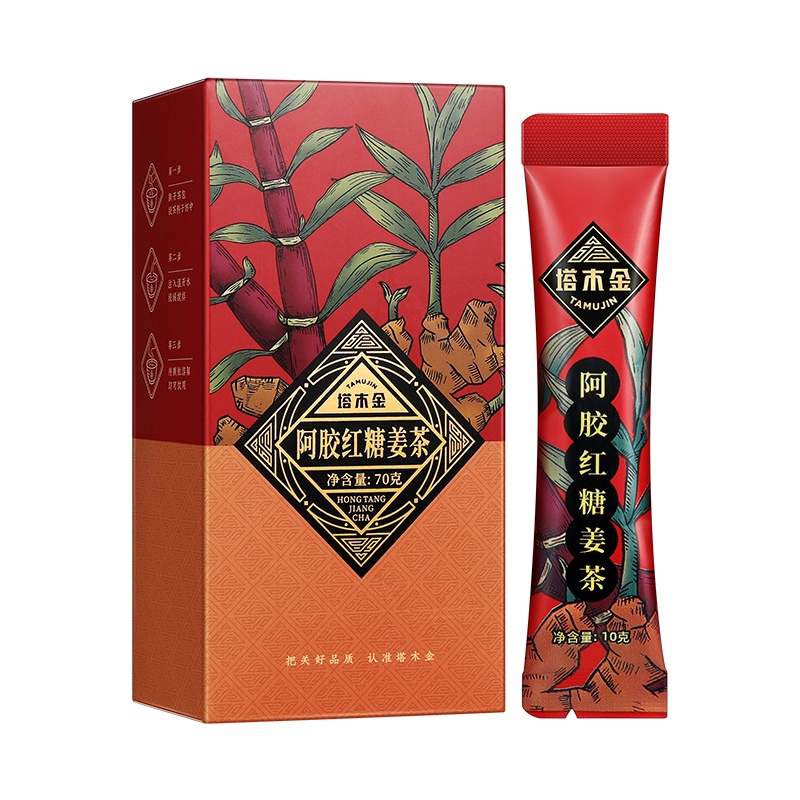 塔木金阿胶红糖姜茶70g大姨妈宫寒官方旗舰店正品