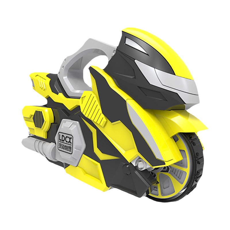 灵动创想魔幻陀螺5代摩托车儿童新款男孩旋风轮旋转梦幻坨螺玩具标准系列—雷霆闪电