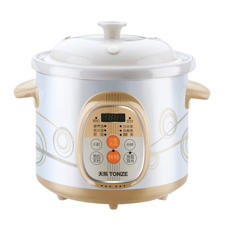 天际电炖炖锅DGD30-30AWD家用煮粥神器煲汤锅电用多功能全自动智能陶瓷养生锅电炖锅 电炖盅白陶瓷智能预约煮粥煲汤锅