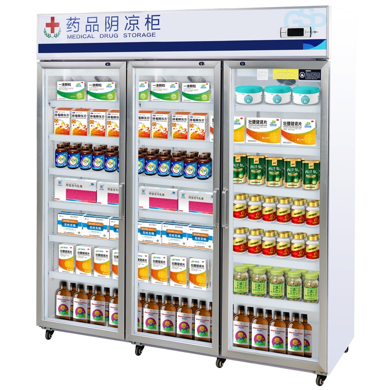 昌禾(changhe)药品阴凉柜冷藏柜医用药品柜展示柜立式保鲜柜GSP认证 1200L三门新款药品柜(冷藏/阴凉双模式)