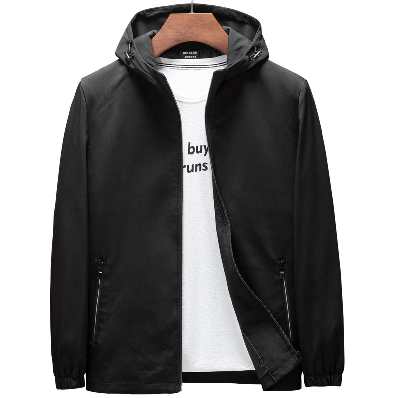 雅鹿男装夹克男连帽男士夹克衫男款外套17208