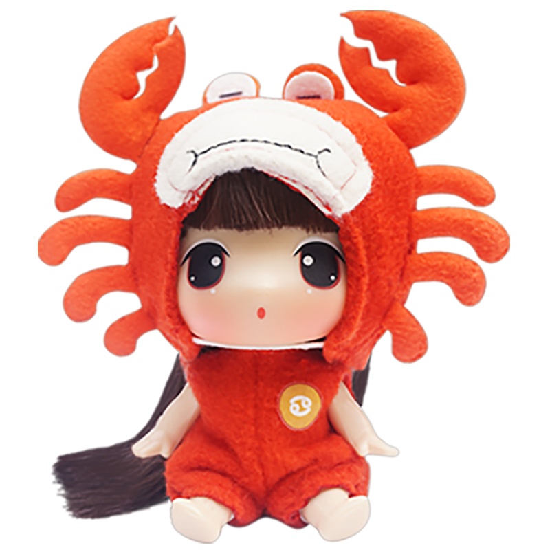 女孩男孩玩具精美礼物冬己9CM十二星座娃娃巨蟹座FDE0904