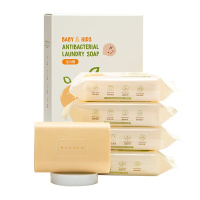 润本 婴儿氨基酸抑菌洗衣皂150g 天然植物抑菌果橙香强力去异味