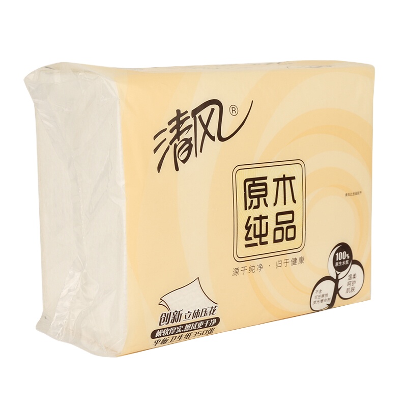 清风 BF2C1平板型单层生活用纸350张/包 30包/箱
