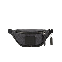 蔻驰（COACH）奢侈品专柜款男士腰包时尚腰包胸包休闲包斜跨包76187 QBCHR