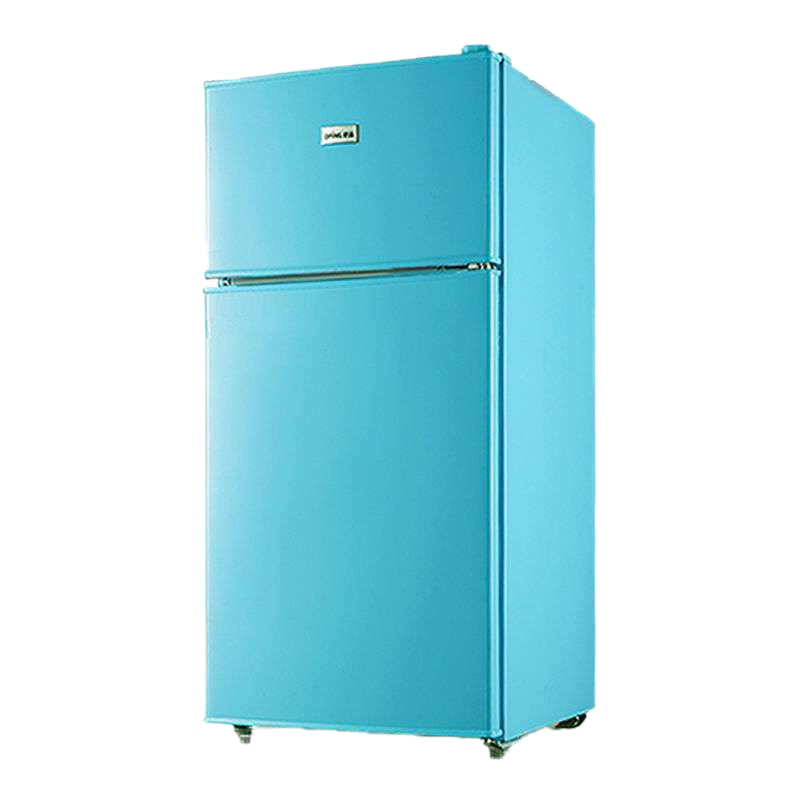 特价浪木118升小冰箱家用双冷藏冷冻迷你小型出租宿舍办公