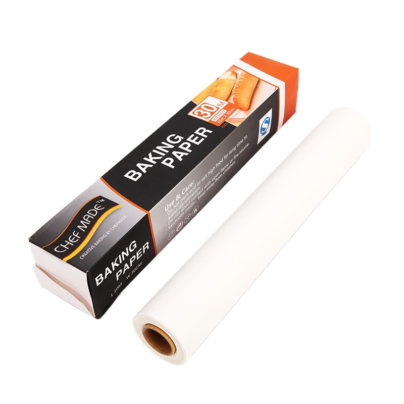学厨 30m*30cm硅油纸 30米烘培包装纸 烧烤烤肉隔油纸 烹饪吸油纸蛋糕烤盘烤箱纸 蒸笼纸 烘焙工具 WK8009