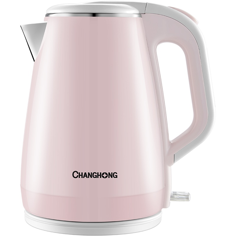 长虹(CHANGHONG) 电热水壶CSH-18D66 家用自动电水壶断电防烫电热烧水壶快速 1.8L粉色
