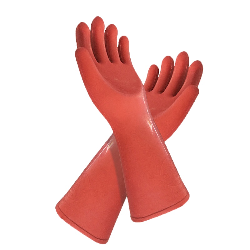 SCP 安全牌12KV绝缘手套 SCP-14313 电工防电作业薄款劳保橡胶耐磨手套 （双）