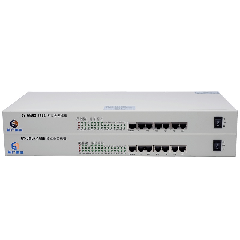 新广邮通(guangyou) GY-OMUX-16E6 16FXS/FXO+8路E1+6路以太网 1.25G多业务光端机