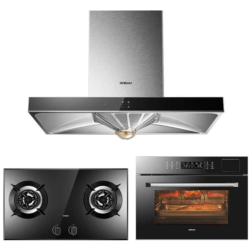 老板(ROBAM)欧式油烟机灶具蒸烤一体机套餐67X2H+57B0T+CQ972X烟灶套装厨电套装