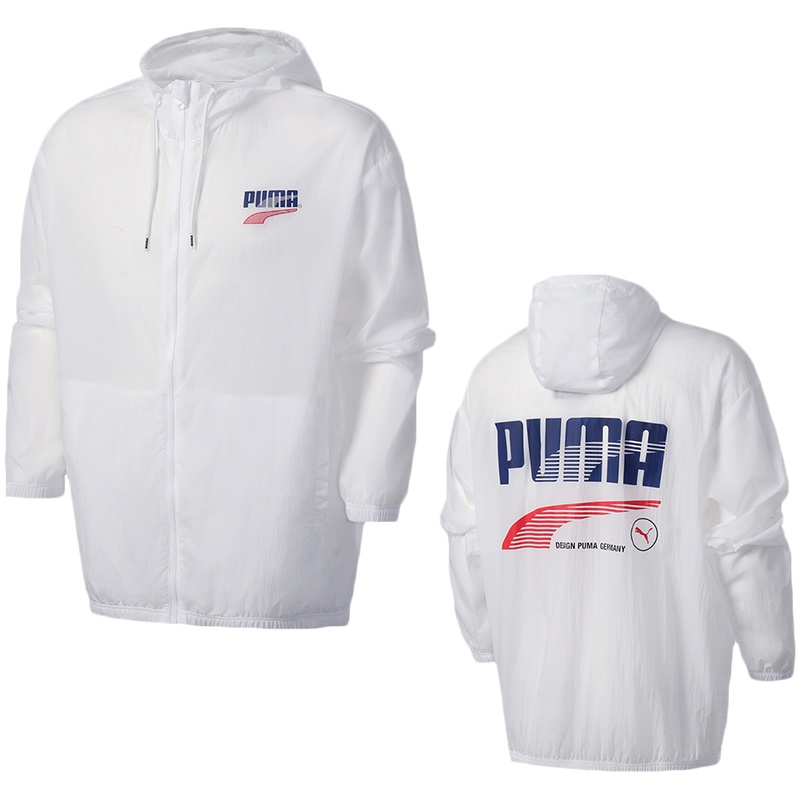 彪马PUMA男装运动服休闲梭织连帽外套