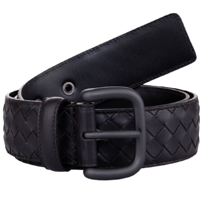 [优享]Bottega Veneta 葆蝶家 男士牛皮编织腰带 173784-V4650-2040 深棕色100CM