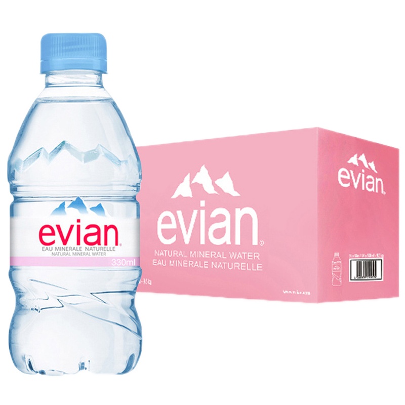 依云（Evian） 天然矿泉水 330ml*24瓶 法国进口 小瓶便携