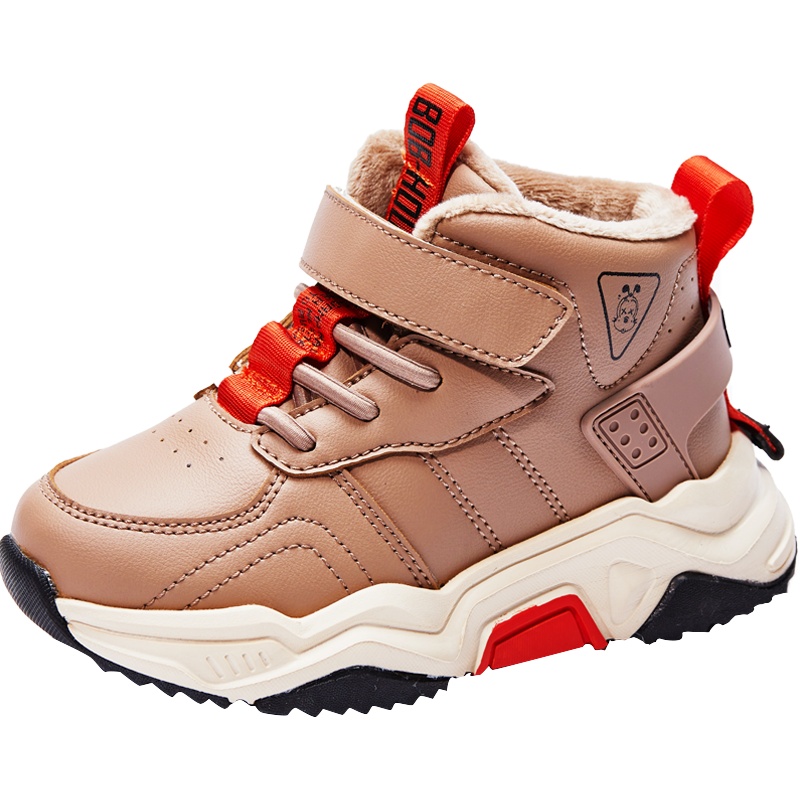 巴布豆house童鞋儿童运动鞋2019冬季新款男童加绒二棉鞋女童鞋子_vHYJU3