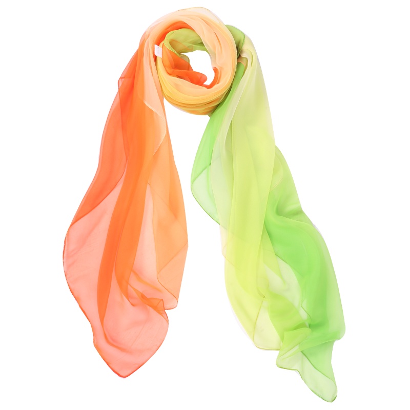 WILLIAM&KATE春夏季渐变色长款雪纺纱巾披肩围巾均码