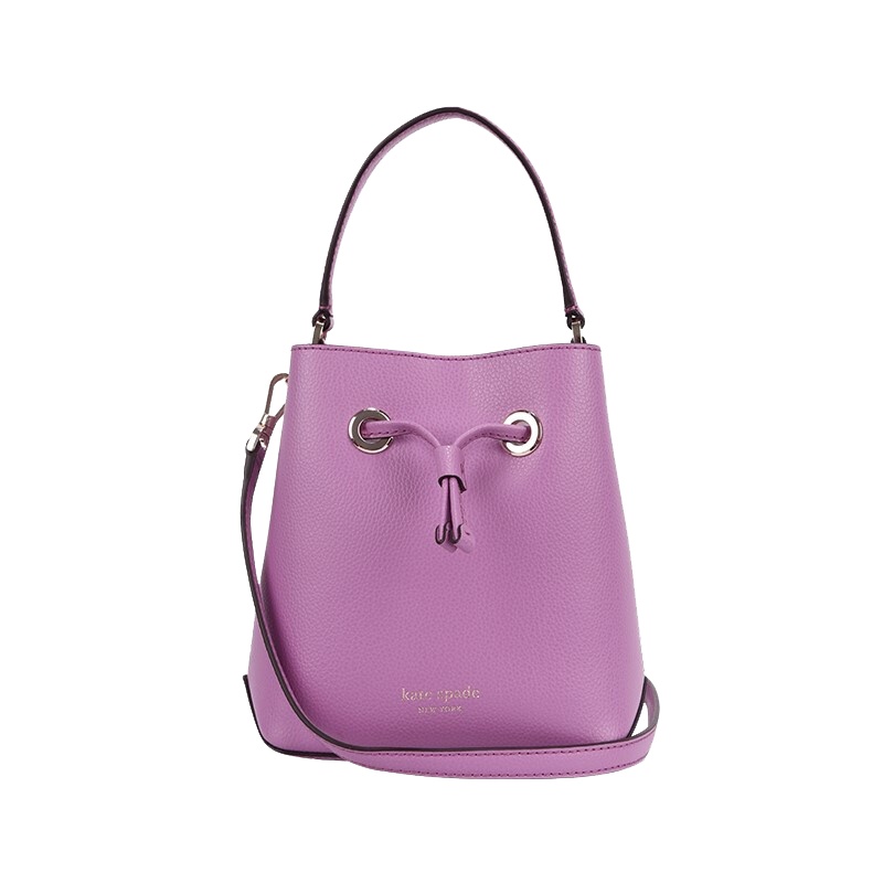 kate spade凯特丝蓓奥莱款女士背包时尚经典标志抽带水桶包单肩手提包WKRU5857 689