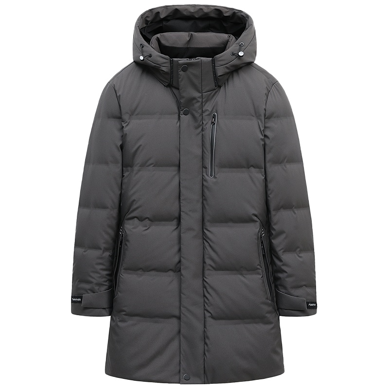 YAYA鸭鸭羽绒服男士新款秋冬季中长款立领连帽男士时尚潮流羽绒服