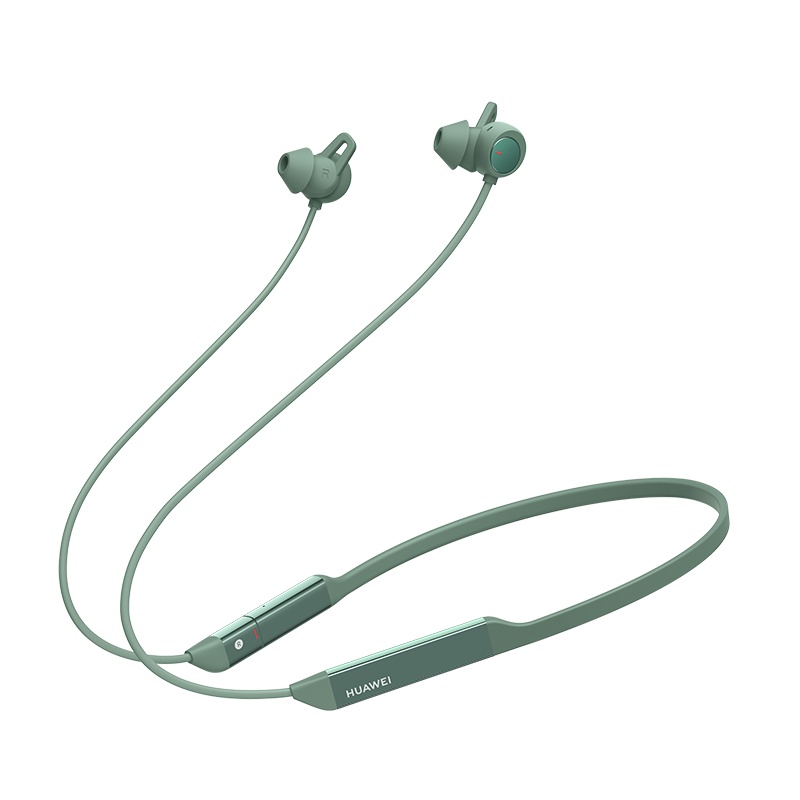 华为/HUAWEI FreeLace Pro 云杉绿 无线蓝牙运动颈挂耳机 入耳式耳机 智慧闪连快充 双重主动降噪