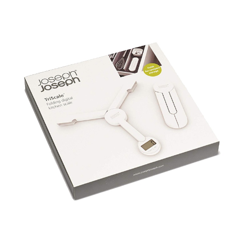 [高精度电子秤]英国Joseph Joseph创意厨具计量称重PP电子秤/烘焙/小巧便携易收纳家用精度高 PP白色