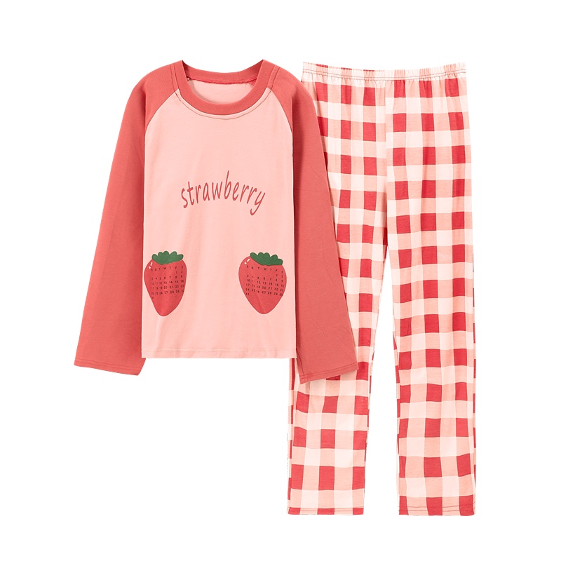 顶瓜瓜2020新款 女士家居服套装长袖长裤睡衣套装