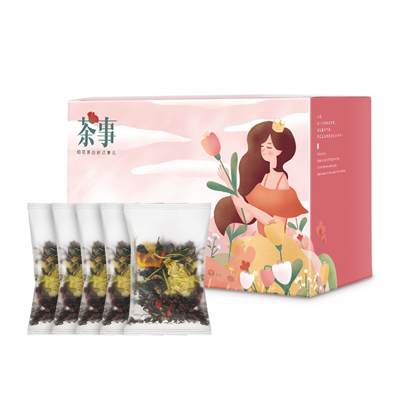 金银花菊花茶枸杞蒲公英根决明子花茶组合熬夜