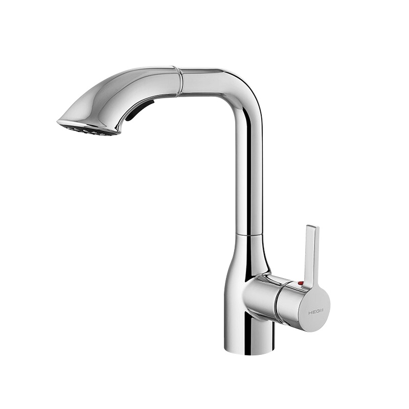 恒洁(HEGII)面盆水龙头 洗手间卫生间冷热双控卫浴龙头 抽拉\升降\双模式出水(含进水软管)HMF904-115