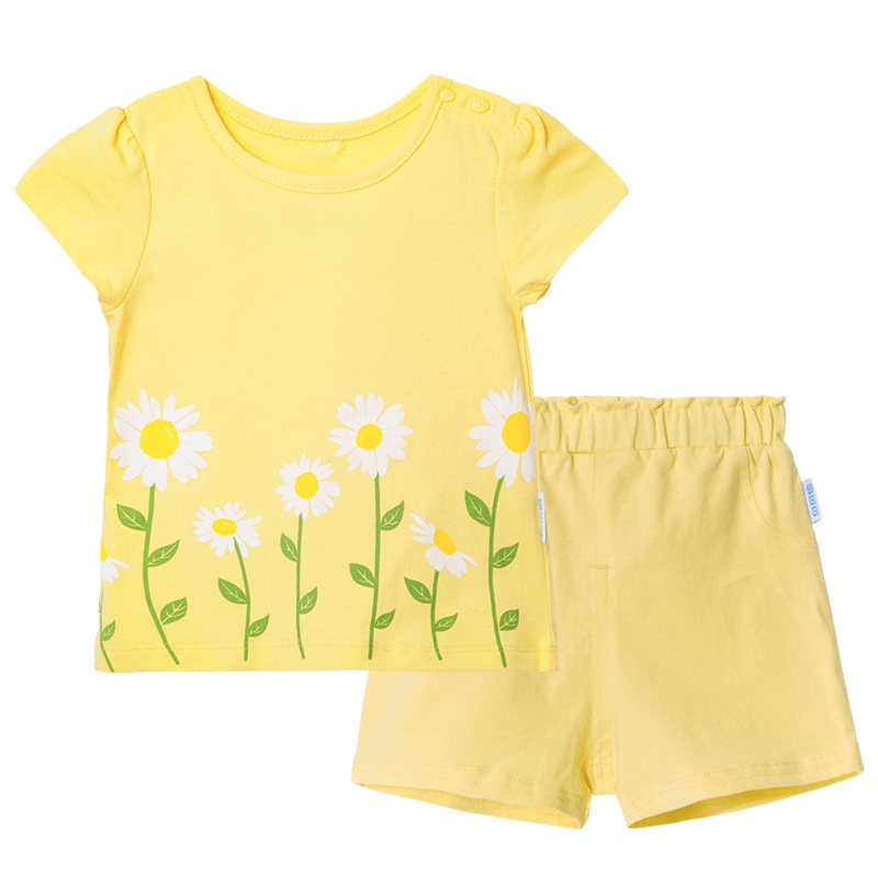 贝贝怡童装女童套装夏季宝宝衣服婴儿休闲外穿儿童两件套172T065