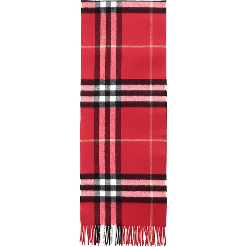 BURBERRY 博柏利 男女通用款经典格纹山羊绒围巾 40781431